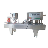 Machine de remplissage et de scellage entièrement automatique pour gobelets en plastique (yogourt, bière, bubble tea, cola, thé au lait)