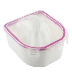 Bol à ongles double couche en plastique pour trempage et nettoyage des doigts, outil de manucure, <span class=keywords><strong>vente</strong></span> en gros, marque personnalisée, offre spéciale - Product Image 2
