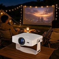 Mini projecteur JUNUO J500 Android 14, 500 lumens ANSI, décodage 1080P réel, 4K, mise au point automatique, Wi-Fi, home cinéma portable