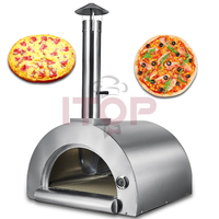 Four à pizza moderne en acier inoxydable pour jardin extérieur, four à bois, cuisine de jardin extérieure allemande, boulangerie, four à pizza