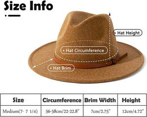 Fez beaver – chapeau classique en feutre de laine à large bord pour femme et homme, accessoire de cowboy, prix d'usine, vente en gros - Product Image 2