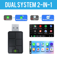 TrolinkTek TAB0C 2-in-1 Universal Wireless Carplay Android Auto Adapter USB Smart Box Allwinner AX1800 WiFi6 Hitam Garansi 1 Tahun