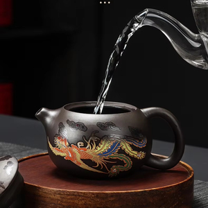 Céramique 200ml Fengming Pot De Luxe <span class=keywords><strong>Vintage</strong></span> Chinois Chantant Théière Ensemble pour Théière Café Haute <span class=keywords><strong>Porcelaine</strong></span> pour Thé et Café - Product Image 3