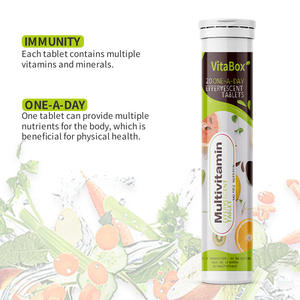 Op voorraad: hoogwaardige multivitamine supplementen voor volwassenen, bruistabletten, verbeteren het gezichtsvermogen, 4g*20 - Product Image 4