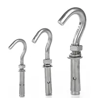 Wall Brick Anchor Expansion Bolt M6 M8 M10 M12 M16 Stainless Steel 304 Wall Concrete Brick Open Cup Hook Expansion Screw Anchor Bolt