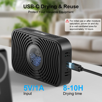 Boîte déshumidificatrice électronique portable et réutilisable en gel de silice pour équipement photo et espaces fermés