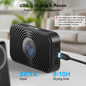 Boîte déshumidifiante électronique miniature renouvelable, absorbeur d'humidité pour appareils photo, espaces fermés, armoires, placards et salles de bain - Product Image 5