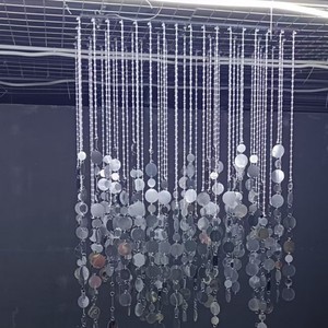 Cortina de Cuentas de Cristal PVC LANJO, Adorno Colgante de Lentejuelas, Decoración Colgante de Cuentas para Techo de Boda, Estilo ROMÁNTICO - Product Image 5