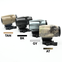 Tactical 3X22mm Magnifier Prism Scope with Aluminum Housing Quick Release Mount 380g for Hunting