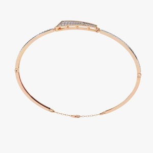 Pulsera de moissanita con corte de oro rosa de 14K para mujer, conjunto de puntas clásicas únicas, pulsera con diseño de Halo, brazaletes únicos clásicos - Product Image 4