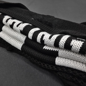 T-shirt surdimensionné à manches courtes en maille épaisse personnalisé, respirant, avec motif lettres imprimé en sérigraphie, 100 % polyester - Product Image 3