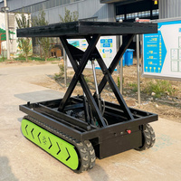 Nouveaux produits phares : Petit élévateur à ciseaux hydraulique électrique mobile tout-terrain à levée moyenne autopropulsé