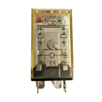 2CLT Series 10A 8-Pin Coil DPDT LED Lamp Compatible Electronic Micro Electromagnetic Relay DC 24V & AC220V Compatible