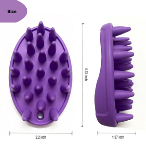 2026 New Design Soft Silicone Universal Ellipse <b>Pet</b> Bath <b>Brush</b> Conical Comb with Hook Hole for <b>Pet</b> Grooming and Massage - Product Image 4