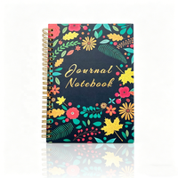 Carnet à spirale A4 personnalisé en gros, couverture rigide brillante, bloc-notes de bureau et scolaire avec reliure métallique, vente en gros
