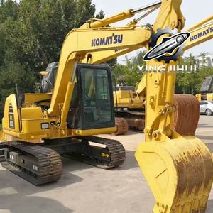 Excavatrice Komatsu 60-8 d'occasion, marque japonaise d'origine, 6 tonnes, petite taille, sur chenilles en caoutchouc. - Product Image 5