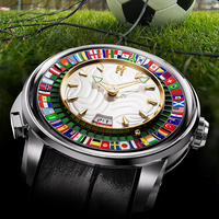 Montre mécanique Lucky Harvey pour homme, 48 emplacements pour jeu de devinettes, montre-bracelet automatique, lumineuse, sportive, bouton-poussoir, étanche, chronographe