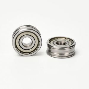 U5*23*6.5/8.1 U Groove <b>Track</b> Roller Sealed <b>Ball</b> Bearing Chrome Steel Oil Lubricated Precision P0 Single Row ZZ Sealed - Product Image 1