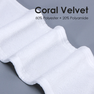 Diadema de Terciopelo Coral de 63*9 cm, Directo de Fábrica OEM, Elástica, para Maquillaje, Cosmética, Accesorios para el Cabello para Mujeres, Diadema para Ducha y SPA - Product Image 4