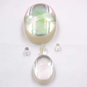 Lentille en verre germanium à transmission élevée Lentille infrarouge circulaire personnalisable AR DLC 8-14um OEM Fenêtre optique infrarouge Germanium - Product Image 3