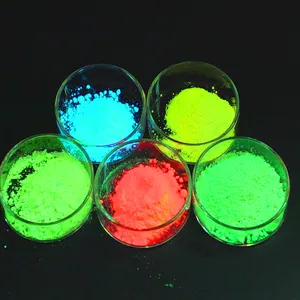 365nm UV pigmento fluorescente en polvo rojo verde amarillo Uv invisible seguridad fluorescente anti-falsificación pigmento tinte
