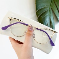 Lunettes de vue photochromiques de qualité supérieure pour femmes, monture œil de chat en métal, anti-lumière bleue, verres optiques à changement de couleur, verres sur ordonnance personnalisés