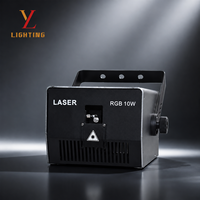 Luz Láser RGB de Animación de 10W, Escáner ILDA de 20Kpps, DMX512, Proyector Láser Activado por Sonido para DJ, Discotecas, Fiestas y Espectáculos