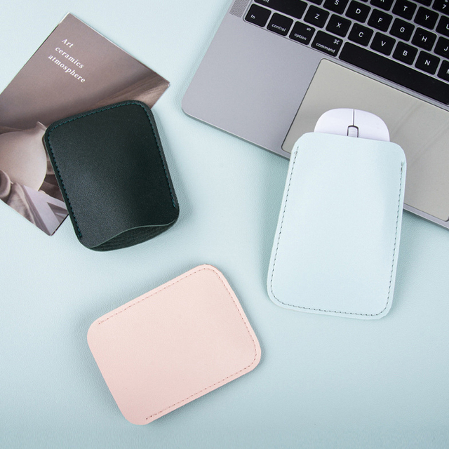 PU Leather Mouse Sleeve Case for Apple Magic Mouse 2 1 Protective Storage Bag Anti-Scratch Travel Pouch 13*10cm