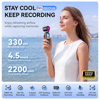 Cámara Digital Popular con Pantalla Giratoria de 270 Grados, Lente con Ventilador, Dispositivo de Grabación Portátil, Videocámara de Bolsillo para Vlogs