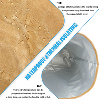 Sac isotherme tendance grande capacité anti-fuite avec fermeture magnétique, design facile à nettoyer pour le bureau, les pique-niques en extérieur, en PEVA