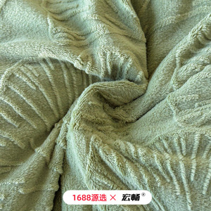 Juego de Ropa de Cama de Cuatro Piezas Macrosoft Milk Fleece, Diseño 5D Tallado, Cálido para Invierno, Patrón de Plantas, Uso Otoño-Invierno - Product Image 5