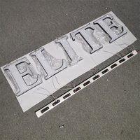 MINI signe de barbier en acrylique personnalisé, lettres de magasin d'affaires 3D Led, enseigne de salon de barbier éclairé en plein air