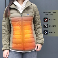 Veste chauffante pour homme avec 5 plaques chauffantes, veste de chasse décontractée, veste chauffante personnalisée