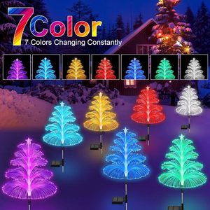 Lumières solaires <span class=keywords><strong>de</strong></span> Noël en forme <span class=keywords><strong>de</strong></span> méduse à 5 couches LED, 7 couleurs changeantes, pour allée, patio, pelouse extérieure, décoration paysagère - Product Image 2