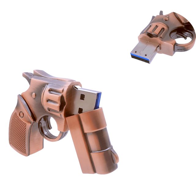 High Performance Cartoon RevolverGun USB 3.0 Flash Drive | Creative Novelty Memory Stick Pendrive
