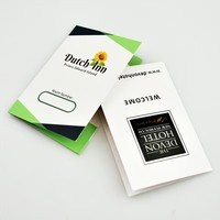 Fabrikpreiswertes, individuell bedrucktes Hotel-Schlüsselkartenetui / Visitenkartenetui mit Folienkaschierung aus Karton und Kraftpapier