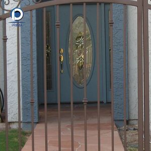 Puerta y Portón de Hierro Forjado Estilo Español Prima |   Entrada Peatonal de Fleur-de-lis & Speakeasy Villa - Product Image 3