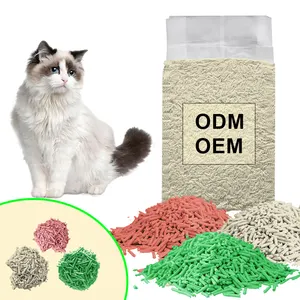Dust-Free Litter, Fast Drying, Ultra Absorbent Clumping Cat Litter Pellets Odor Control Less Scattering Tofu Cat Litter