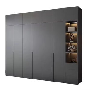 BALOM nouvelle armoire maison moderne conception personnalisée grand rangement en bois chambre armoire de rangement armoire - Product Image 5