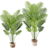 Palmier artificiel de Madagascar fait main de haute qualité, plante verte en plastique écologique en pot, pour intérieur/extérieur, mariage, Pâques