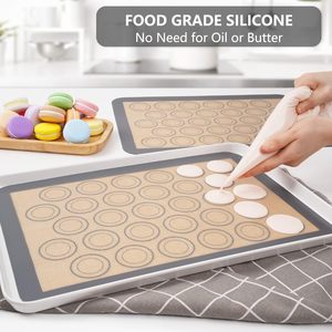 <span class=keywords><strong>Tapis</strong></span> <span class=keywords><strong>de</strong></span> cuisson en silicone sans BPA, feuille à biscuits antiadhésive, <span class=keywords><strong>tapis</strong></span> <span class=keywords><strong>de</strong></span> macaron, <span class=keywords><strong>tapis</strong></span> <span class=keywords><strong>de</strong></span> cuisine en silicone pour la fabrication du pain - Product Image 5