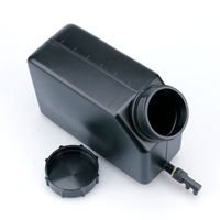Réservoir d'encre en plastique de 1,5 L avec double port, réservoir d'encre noire UV pour accessoires d'imprimante UV