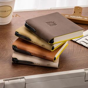 10*8.5CM PU <b>Notebook</b> <b>Blank</b> Inner Page Portable Pocket Cute and Simple Design Journal Enterprise Personal Customized LOGO - Product Image 2