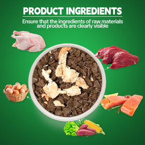Alimento Seco para Gatos, Mezcla de Pato y Pollo Liofilizados, Saludable, Natural, Premium, Venta al por Mayor, Certificado ISO HACCP - Product Image 2