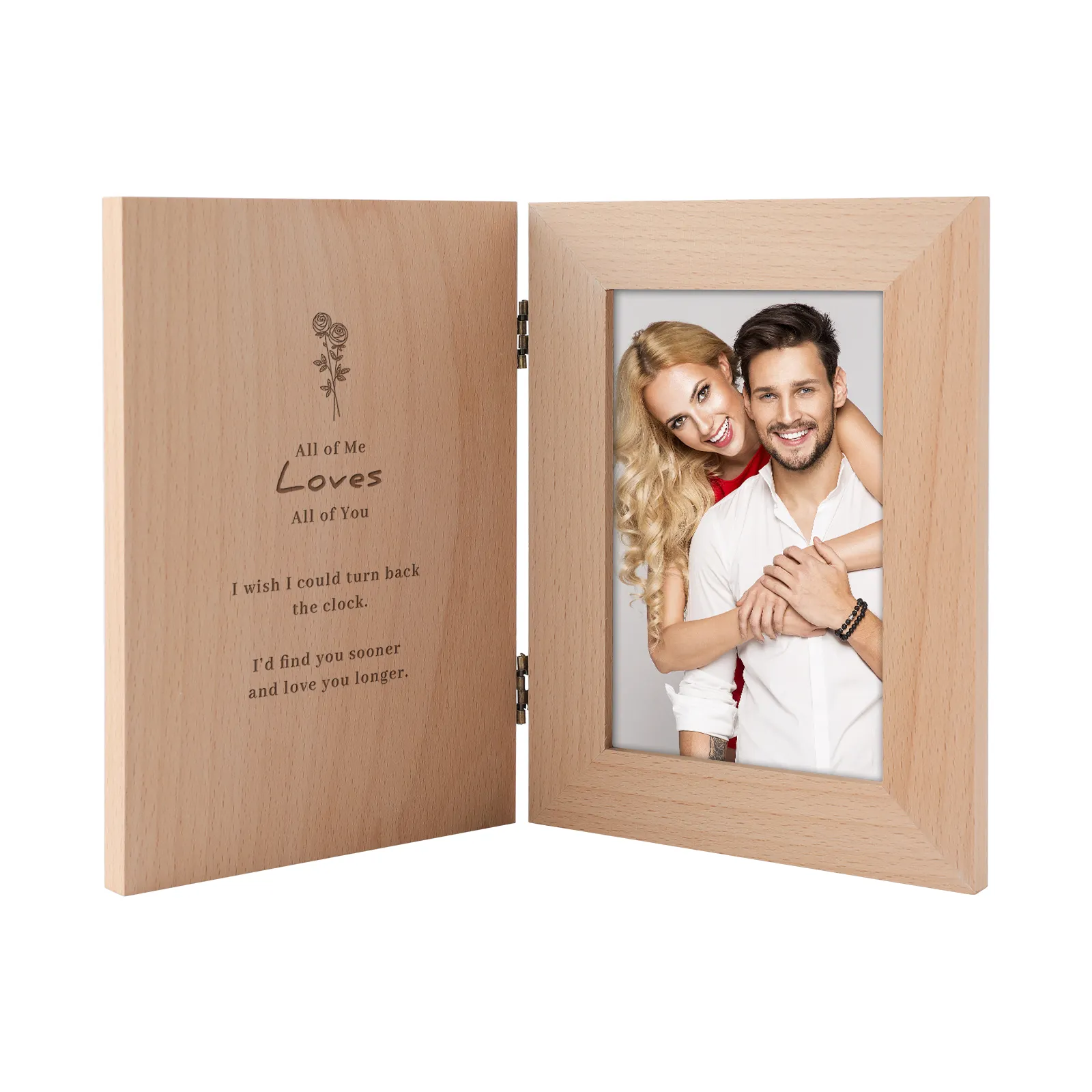 Wedding gift decorative custom wood picture photo frame wood frames for pictures