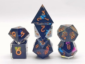 Juego de dados de resina estilo punk Lovecraft, dados poliédricos Cthulhu Mythos DND para juegos de rol de mesa, caja de regalo - Product Image 4