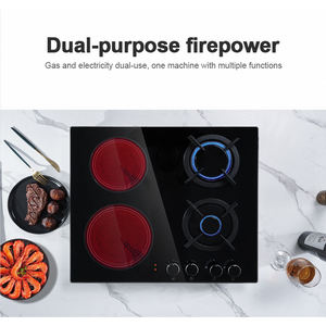 Elettrodomestico da <span class=keywords><strong>cucina</strong></span> in vetro temperato <span class=keywords><strong>4</strong></span> bruciatore doppio fornello a Gas fornello a Gas - Product Image 3
