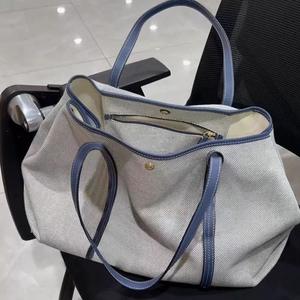 Bolso Casual de Lona para <span class=keywords><strong>Mujer</strong></span>, Moderno y Versátil, Bolso de Hombro, Bolso Tote, Bolso de Compras Simple, Gran Capacidad - Product Image 1