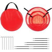 Filet d'entraînement de golf en plastique avec tapis de golf Tri-Turf, filet d'aide au frappeur de golf pour l'entraînement de la frappe, du chip et du swing en extérieur