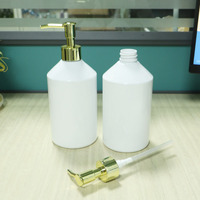 Bouteilles d'emballage cosmétique vides en PET de 580 ml pour sérum, lotion, gel douche, savon et shampoing